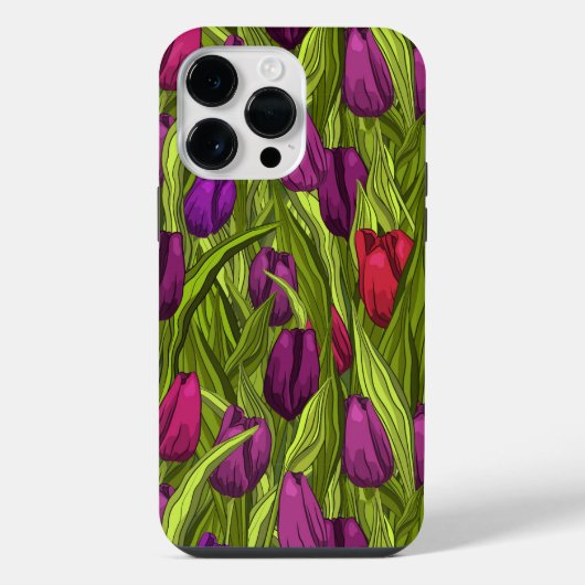 Tulpen iPhone Hoesje (Achterkant)