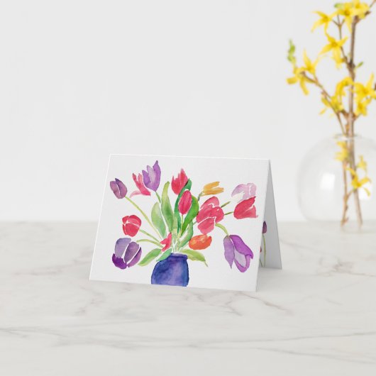 Tulpen Kaart (Gele Bloem)