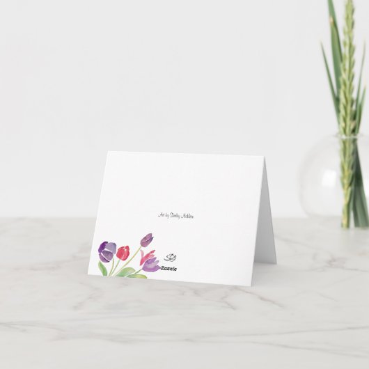 Tulpen Kaart (Achterkant)