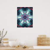 Tulpen Kaleidoscoop Poster (Keuken)