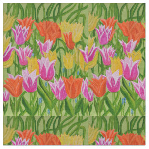 Tulpen katoenen stof