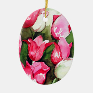 tulpen keramisch ornament