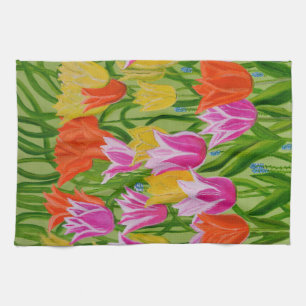 Tulpen keukenhanddoek