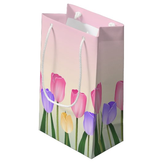 Tulpen Klein Cadeauzakje (Achterkant Gekanteld)