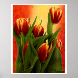 Tulpen Kleinere muurhangende kunst Het MUSEUM Zazz Poster