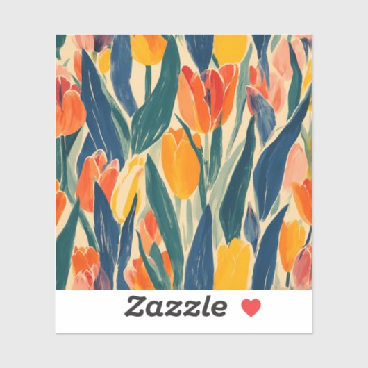 Tulpen Lente Pracht Sticker (Vel)