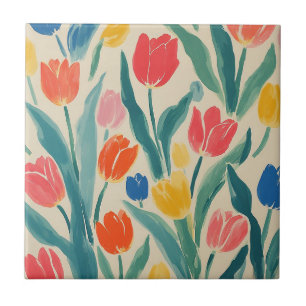Tulpen Lente Pracht Tegeltje