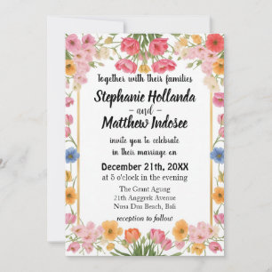 Tulpen Liefde Passie Eeuwige Eenheid in Bruiloft - Kaart