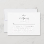 Tulpen logotype bruiloft rsvp (Voorkant)