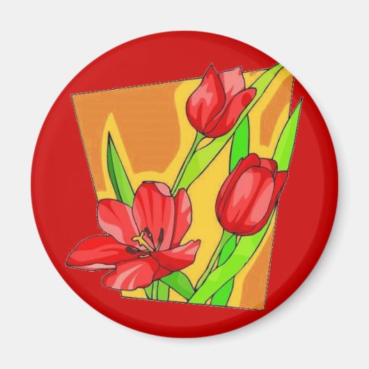 Tulpen Magneet (Voorkant)