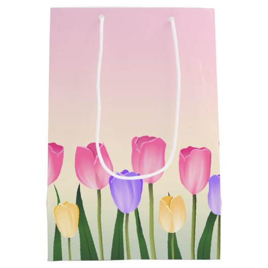 Tulpen Medium Cadeauzakje (Achterkant)