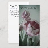 "Tulpen" Memorial Kaarten (Voorkant / Achterkant)