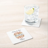 Tulpen met dank aan uw potlood Art Calligrafie Kartonnen Onderzetters (Insitu)