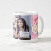 Tulpen met foto-personalisatie grote koffiekop (Voorkant rechts)