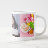 Tulpen met foto-personalisatie grote koffiekop (Rechts)
