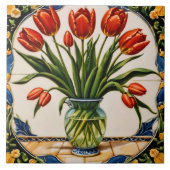 Tulpen Modern Mooi Collectie Tegeltje (Voorkant)