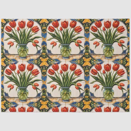 Tulpen Modern Mooi Collectie Tissuepapier (Voorkant)