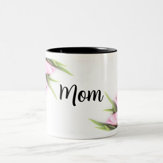 Tulpen Moederdag Tweekleurige Koffiemok (Center)