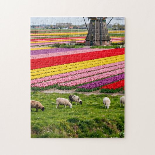 Tulpen Molen Legpuzzel (Verticaal)