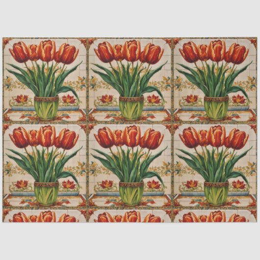 Tulpen Mooi Trendy Collectie Tissuepapier (Voorkant)