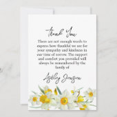Tulpen Narcis Rouwkaart Bedankkaart (Voorkant)