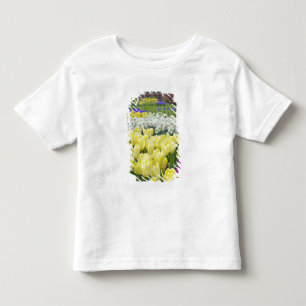Tulpen, narcissen en druifhyacint bloemen, kinder shirts