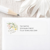 Tulpen & Narcissen Gelukkig Pasen Retouradres Etiket
