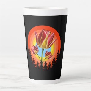 tulpen natuur botanische plant latte mok