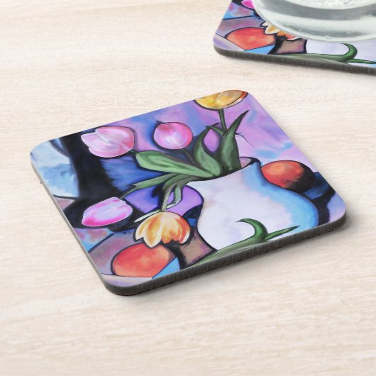 Tulpen Onderzetter Set van 6 (Linkerzijde)