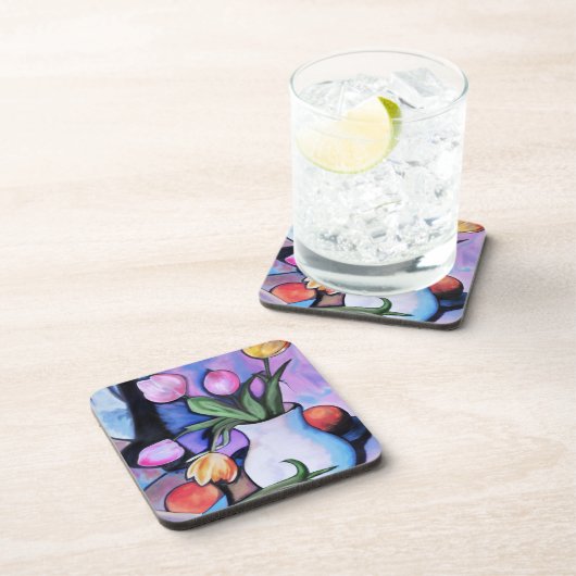 Tulpen Onderzetter Set van 6 (Rechterzijde)