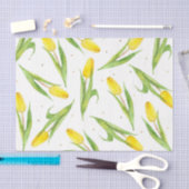 Tulpen (ontwerp 33 gele/Oranje serie) Tissuepapier (Craft)