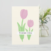 Tulpen ontwerp dank u kaart (Staand voorkant)