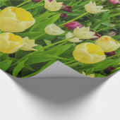 tulpen op glanzend inpakpapier (Hoek)