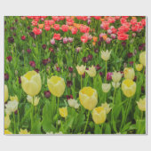 tulpen op glanzend inpakpapier (Vlak)