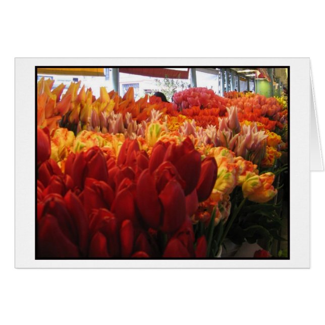 Tulpen op Pike Place Public Market, Seattle (Voorkant Horizontaal)