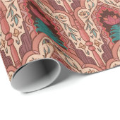 Tulpen op Terracotta Cadeaupapier (Rol Hoek)