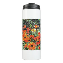 Tulpen op Vuur Artistieke Bloemen Bloembed v2 Thermosbeker