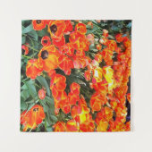Tulpen op vuurvaste bodem wandkleed (Voorkant (horizontaal))