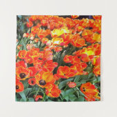Tulpen op vuurvaste bodem wandkleed (Voorkant)