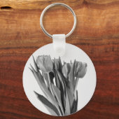 Tulpen op wit - Sleutelhanger (Voorkant)