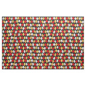 Tulpen op zwart. stof (Yard (91,4 cm))