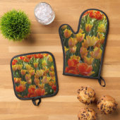 Tulpen Ovenwant & Pannenlap Set (Top down)