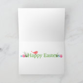  tulpen paasei feestdagen kaart (Binnen)