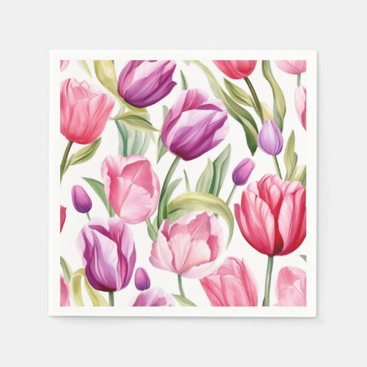 Tulpen Papieren servetten (Voorkant)