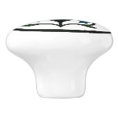 Tulpen Pennsylvania Dutch Hex Sign Keramische Knop (Zijkant)