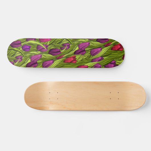 Tulpen Persoonlijk Skateboard (Horizontaal)