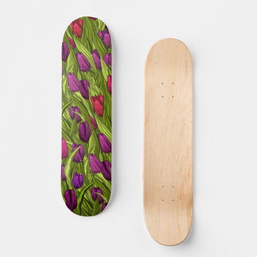 Tulpen Persoonlijk Skateboard (Voorkant)