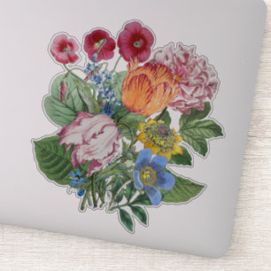 Tulpen Pioen Bloemen Boeket Sticker