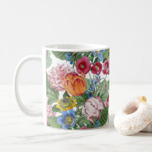 Tulpen Pioen Lente Bloem Tuin Koffiemok
