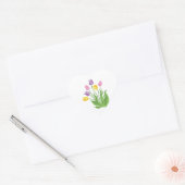 Tulpen Plant Hart Sticker (Envelop)